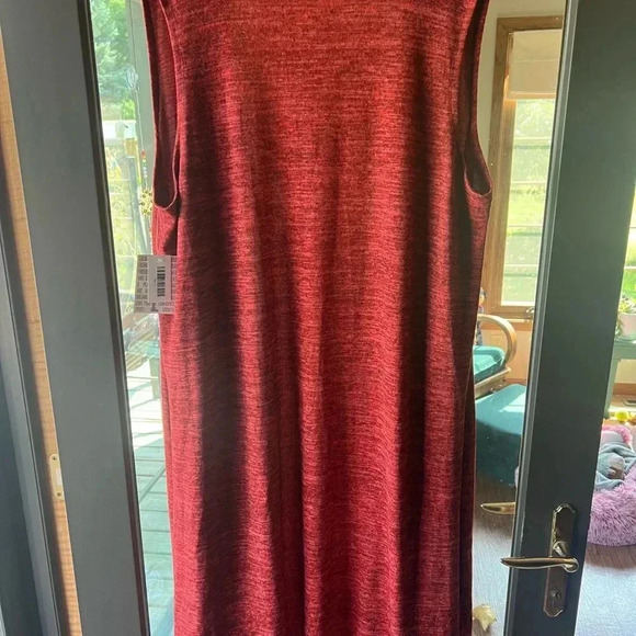 Lightweight longline duster Vest/cover up- side slits size large fall vibes - Picture 2 of 7